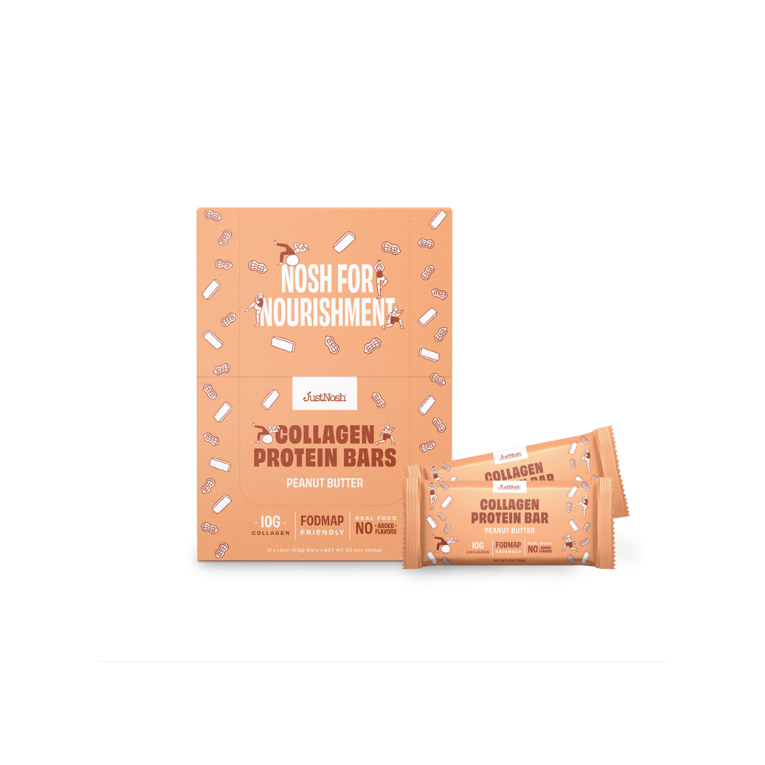 JustNosh Collagen Protein Bars 12ct Peanut Butter