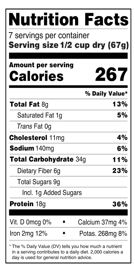 Crunchy Cranberry Walnut 7 meal pouch