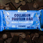 JustNosh Double Chocolate Chip Collagen Protein Bar – 12 Pack (15g Protein)