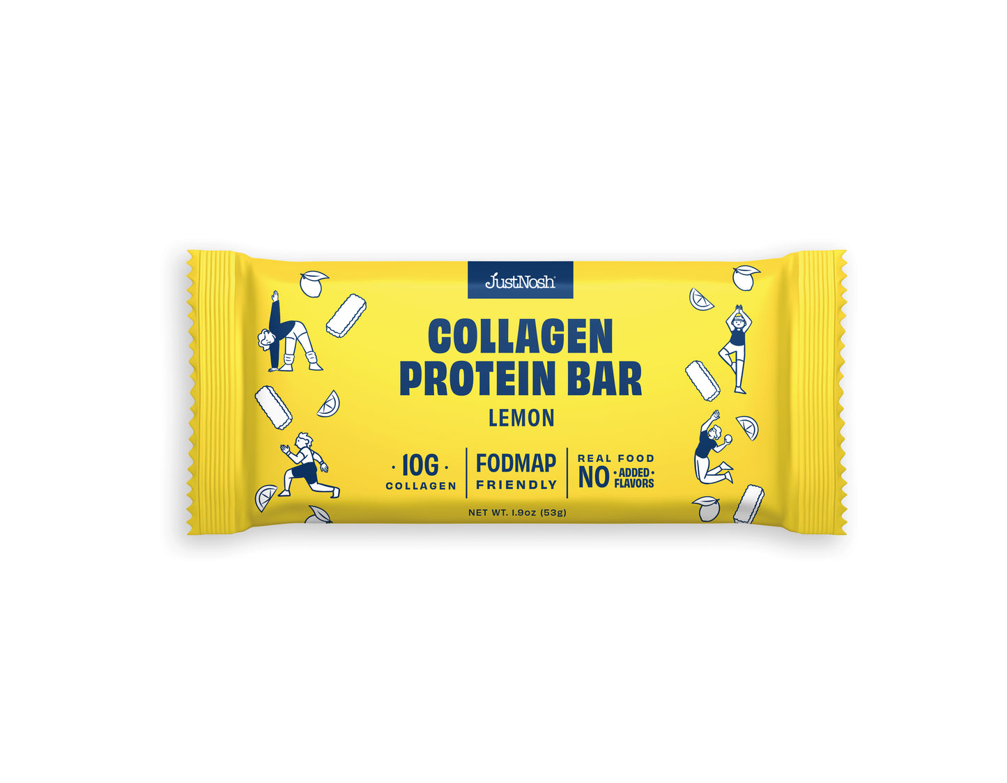 JustNosh Collagen Protein Bars 12ct Lemon