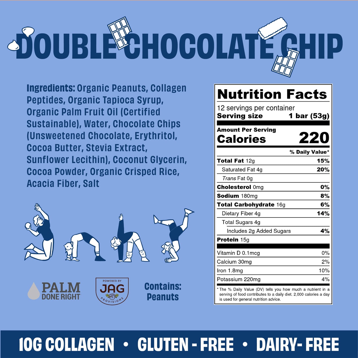 JustNosh Collagen Protein Bars 12ct Variety Pack